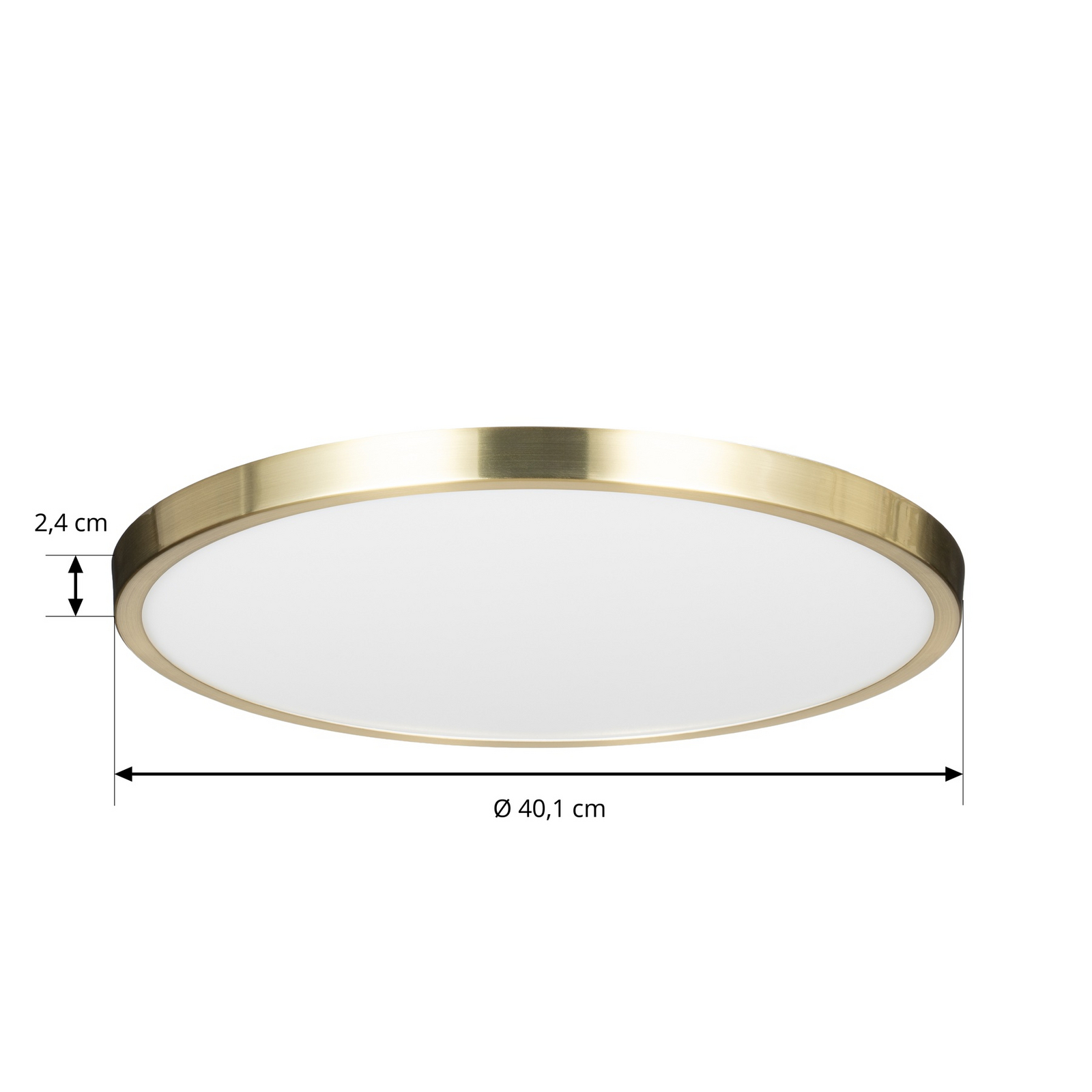 Plafonieră LED Lindby Sorela, Ø 40 cm, auriu, dimabil Plafonieră LED Lindby Sorela, Ø 40 cm, auriu, dimabil