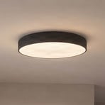 Arcchio LED plafondlamp Aleksi, Ø 60 cm, zwart, metaal, CCT