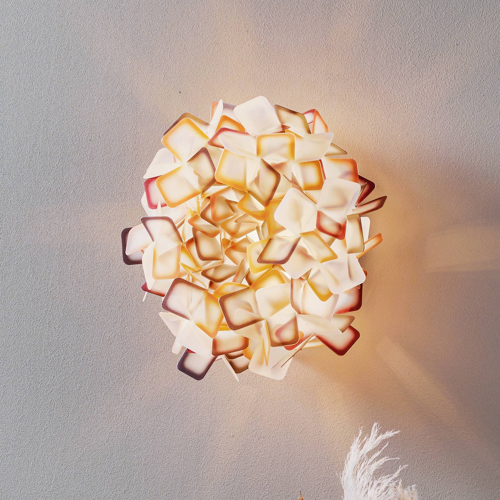 Slamp Clizia loftlampe, Ø 32 cm, orange