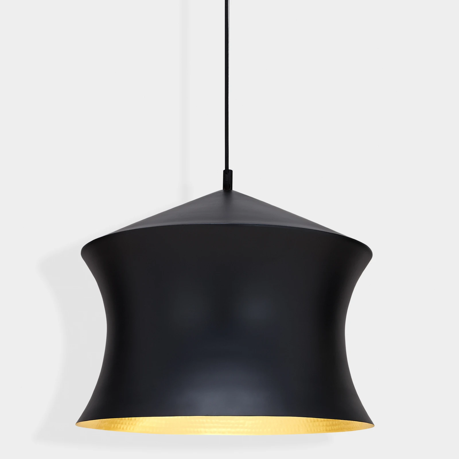Suspension LED Beat Waist Tom Dixon, noir, Ø 41 cm