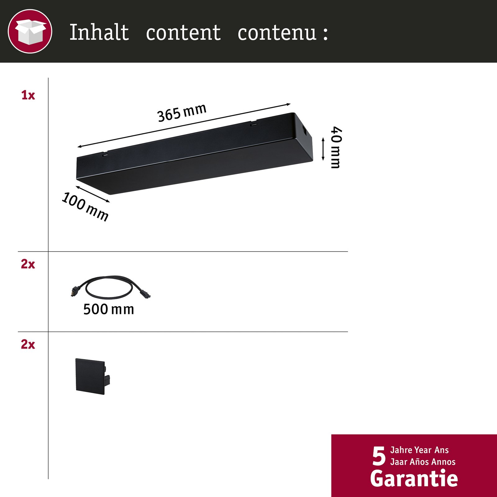 Paulmann Alimentare Power Box Linion negru on/off 230/24V