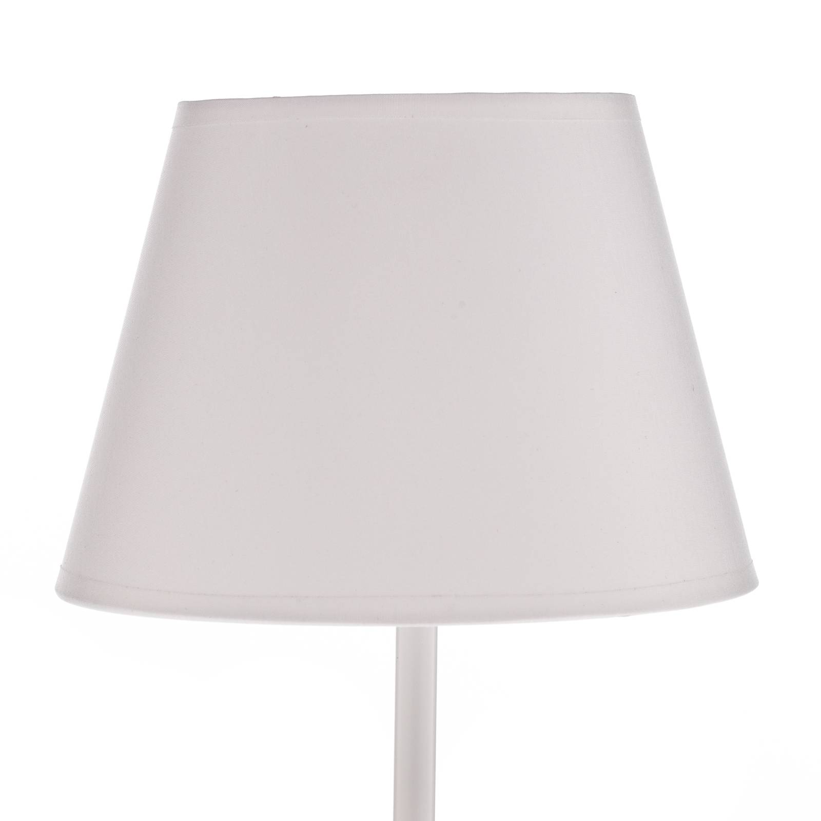 luminex lampe à poser soho, conique hauteur 33 cm, blanche