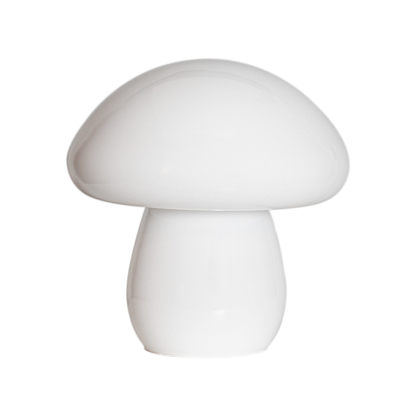 By Rydéns Candeeiro de mesa Mira Mushroom, branco, vidro, altura 30 cm