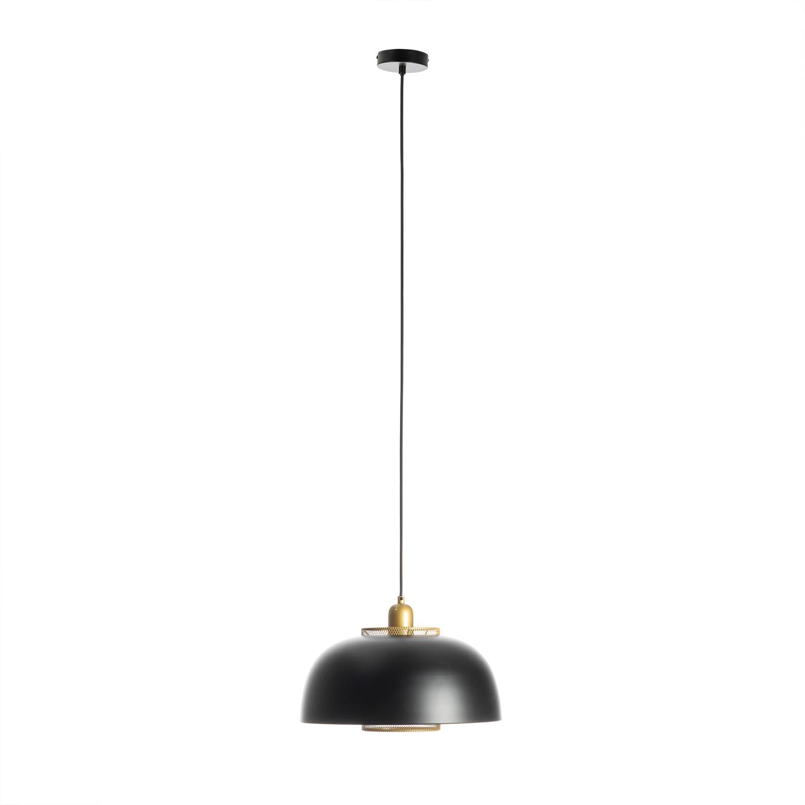 Lindby Miraca Pendelleuchte in Schwarz und Gold