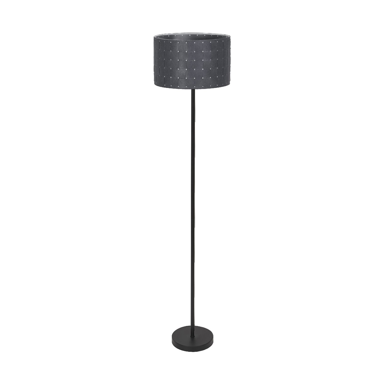 OSRAM Decor Felt Weaving Cans floor lamp, grey, 1-bulb, E27