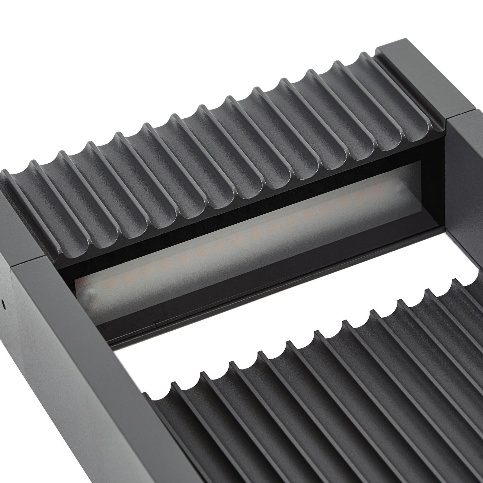 Lucande LED φως διαδρόμου Tavion, 80 cm, ανθρακί, IP65 Lucande LED φως διαδρόμου Tavion, 80 cm, ανθρακί, IP65