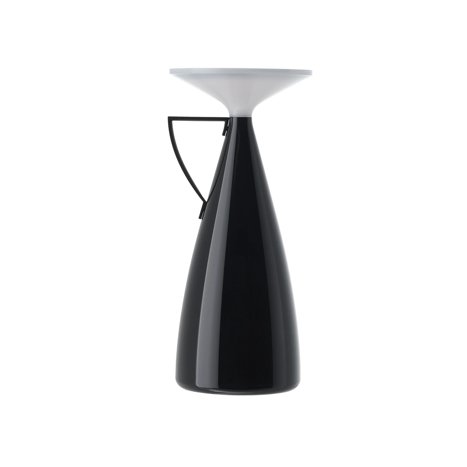 Lampada da tavolo LED ricaricabile Kartell Camomille, nera, altezza 24 cm