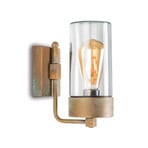 Silindar 3390 wall light antique brass/clear