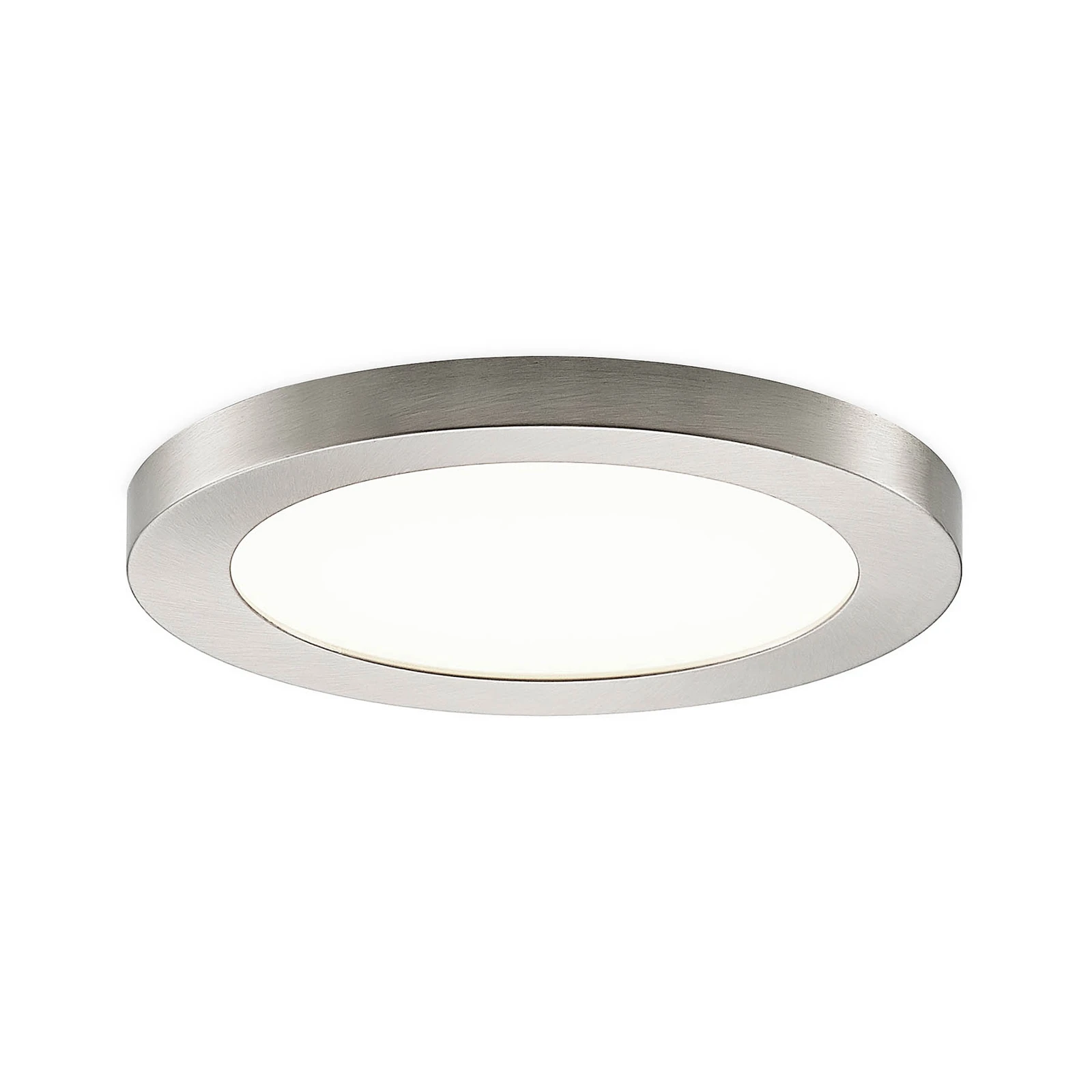 Prios Plafoniera LED Aureka, Ø 23 cm, argento, metallo