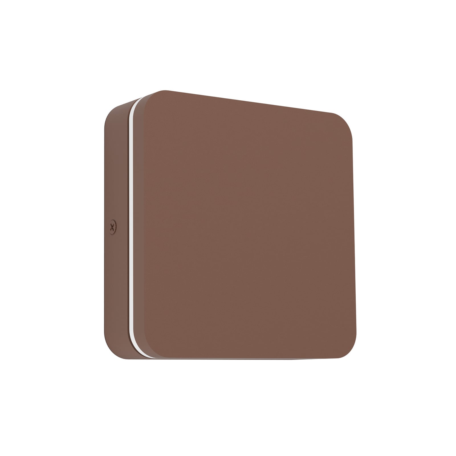 LED-Außenwandlampe Pedersano, rostfarben, Länge 14 cm Metall