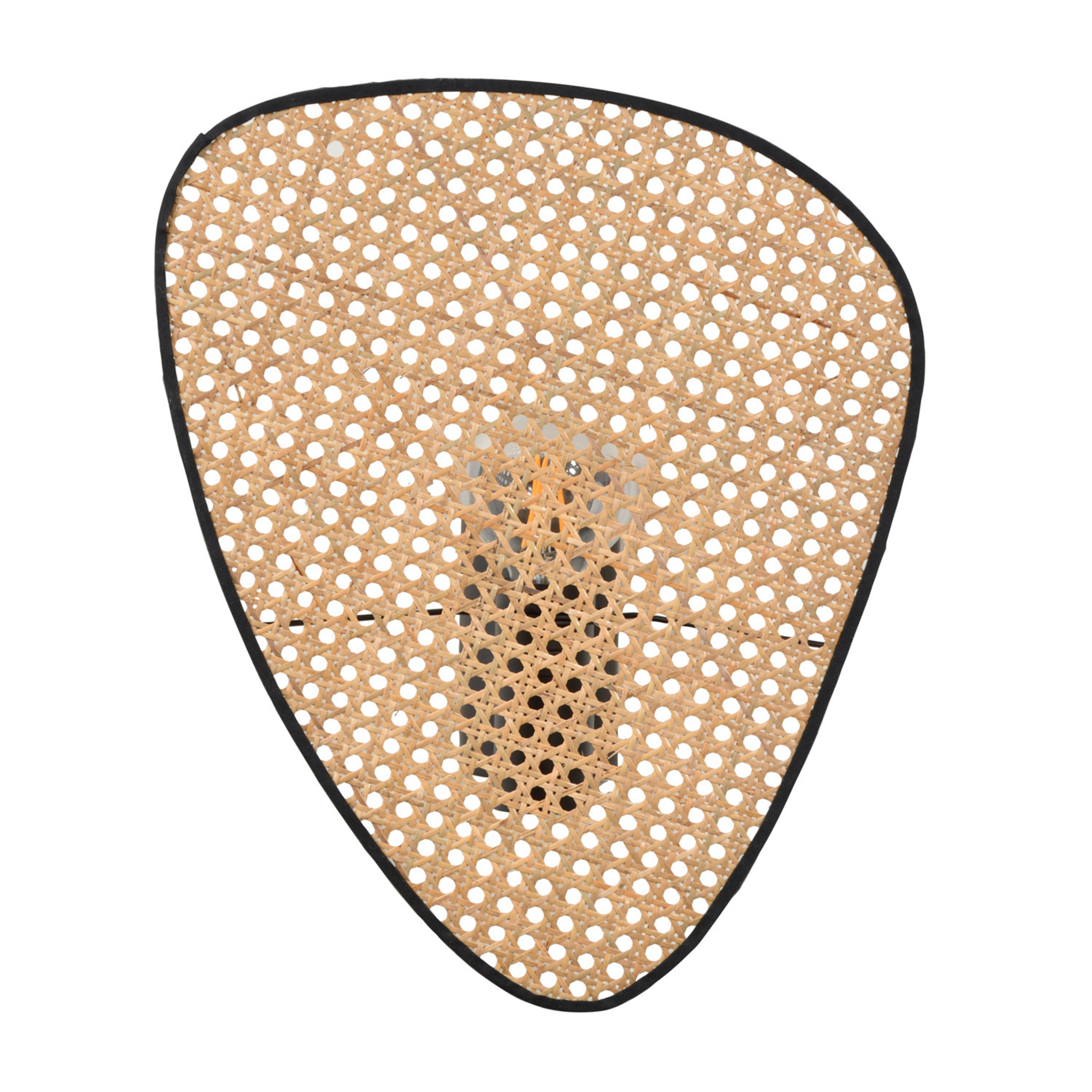 Aplique de pared Screen, 42 cm de altura, natural, ratán - MARKET SET