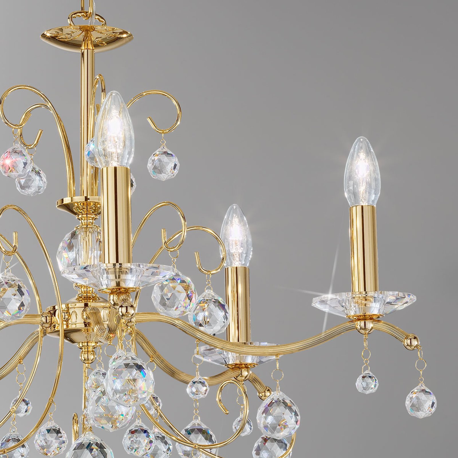 Kolarz Carmen II chandelier Ø 65 cm gold/crystal