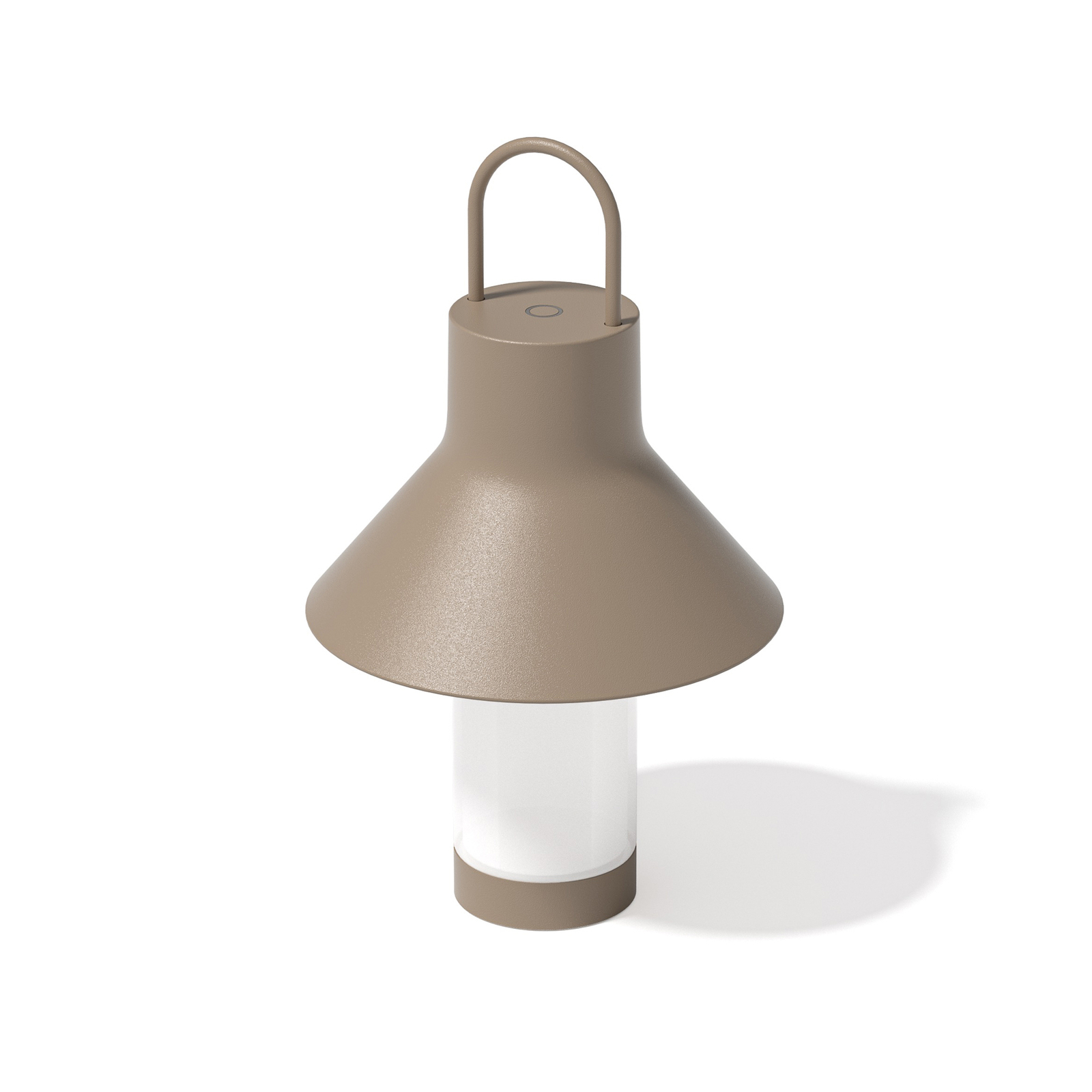 LOOM DESIGN LED dobíjacia stolová lampa Shadow Small, béžová, IP65