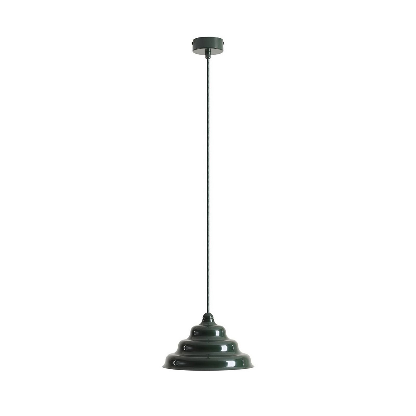 Visoka svetilka Fala, zelena, Ø 23 cm, steklo