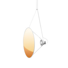 Luceplan Amisol LED visilica Ø 75 cm zlatna