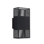 Paulmann LED-væglampe Tharin, 25 cm, sort, op/ned, IP44