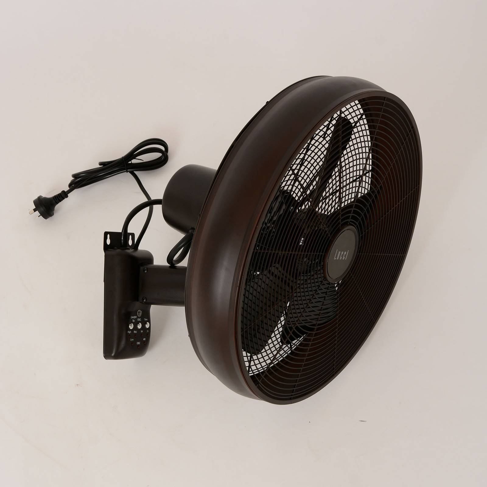 E-shop Nástenný ventilátor Breeze, Ø 41 cm, čierny