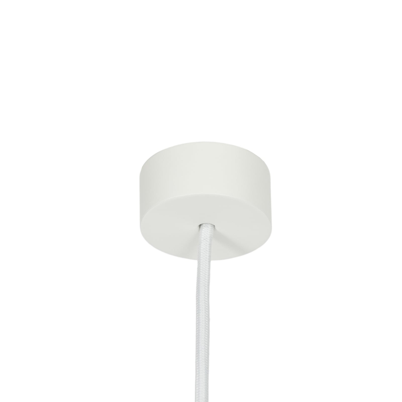 Żyrandol Nola Hide, biały, Ø 22 cm, aluminium/szkło, E14 Żyrandol Nola Hide, biały, Ø 22 cm, aluminium/szkło, E14