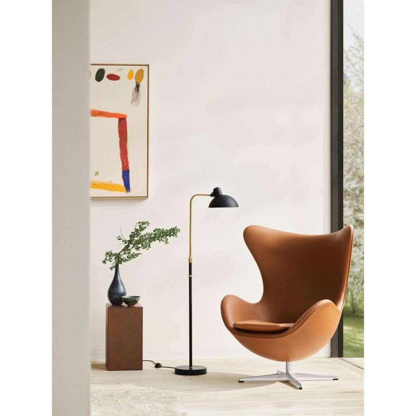 KAISER idell™ 6580-F Piantana Matt Nero/Metallizzato - Fritz Hansen