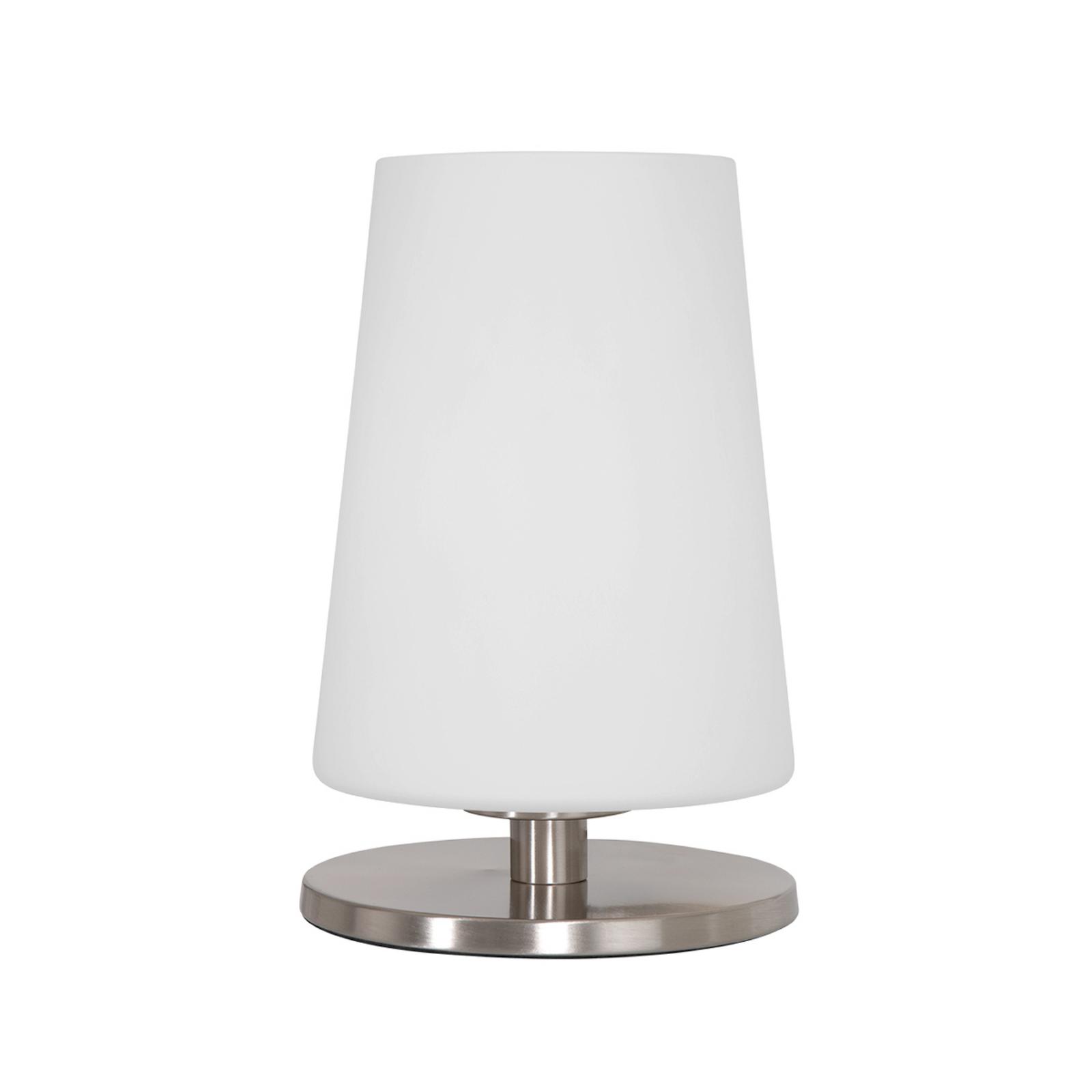 Galda lampa „Ancilla“, tērauds, augstums 26 cm, metāls, stikls, E27