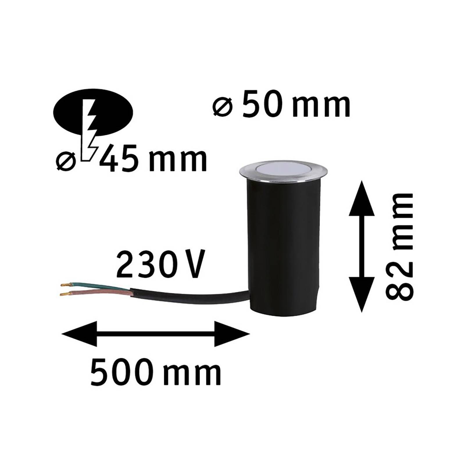 Paulmann Goldlicht LED nedgravningsspot Ø5cm