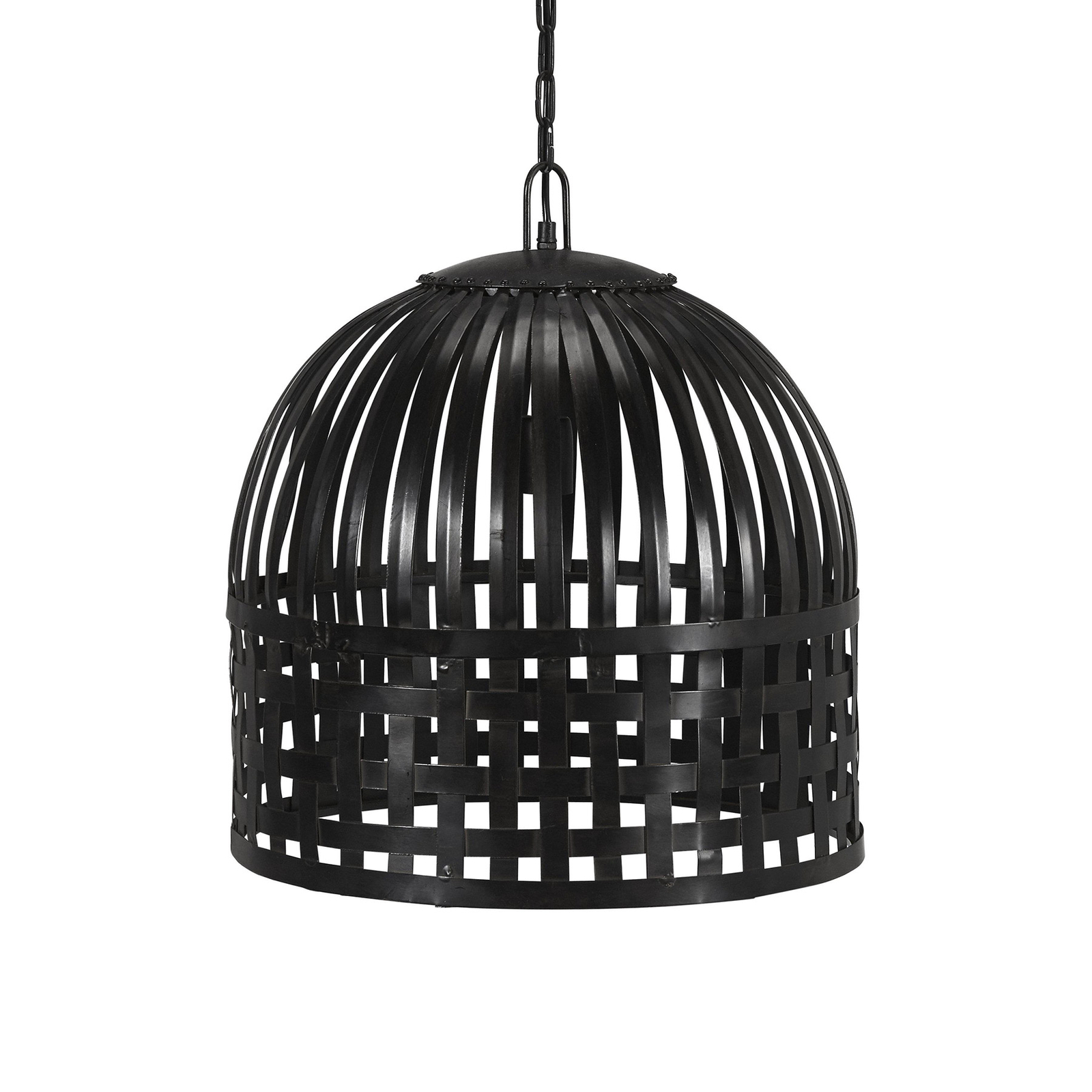 Závěsné svítidlo PR Home Sheffield v černé barvě, Ø 46 cm