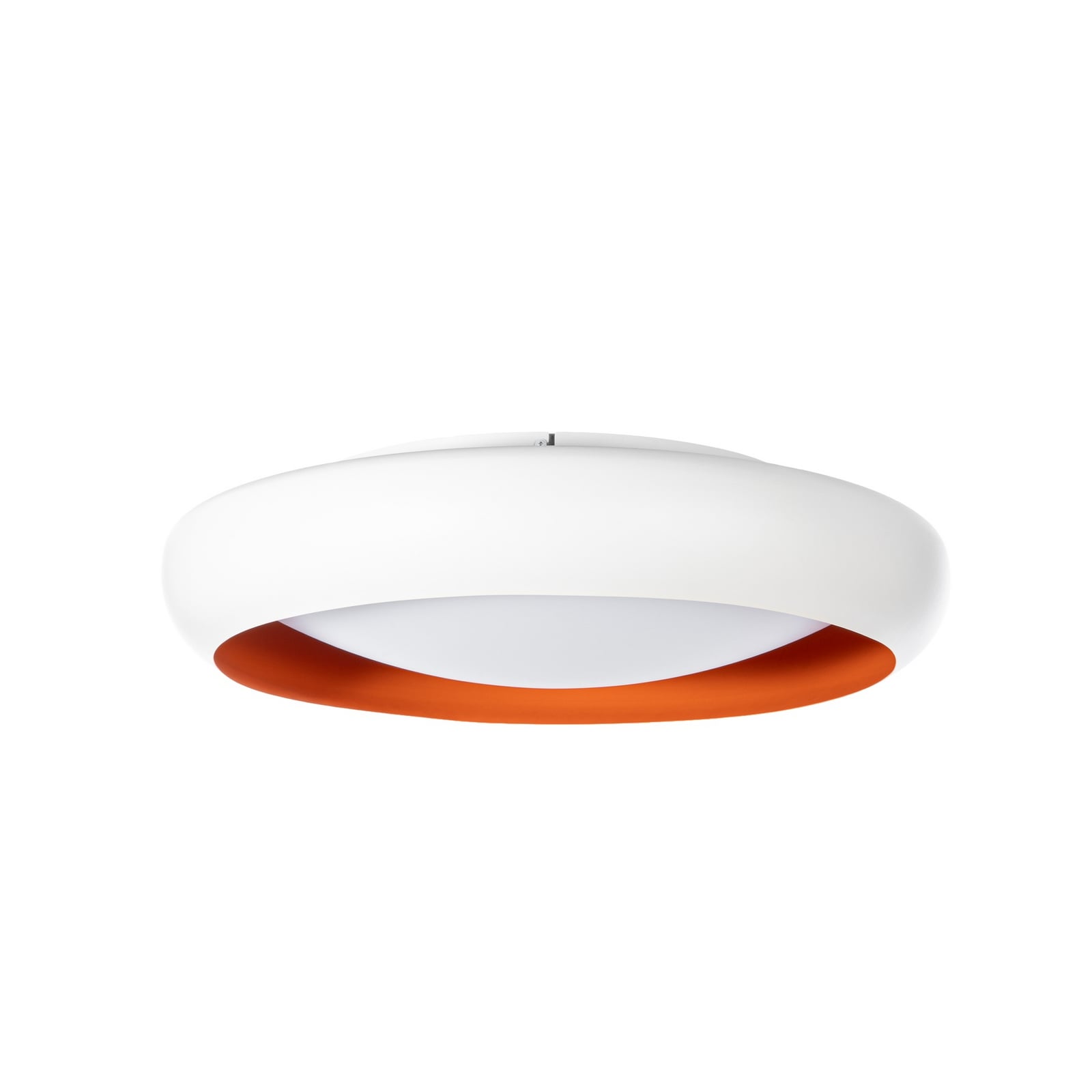 Plafonieră LED Serava, alb/portocaliu, Ø 60 cm, dimabilă - Lindby
