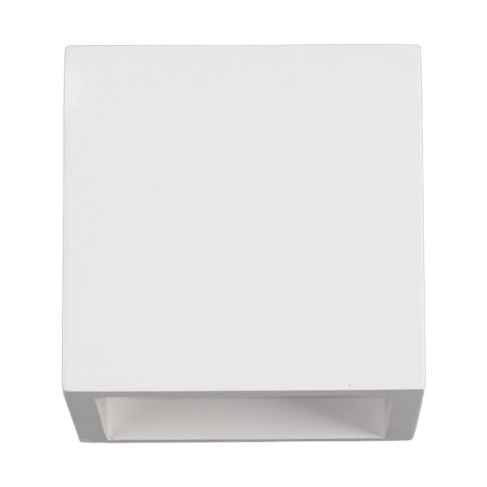 Aplique de pared LED Marita de escayola en forma de cubo