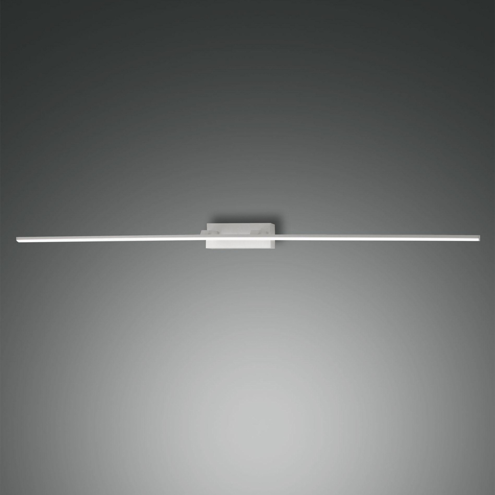 Nala LED-spejllampe, hvid, bredde 110 cm, metal
