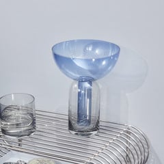 AYTM Váza Torus, modrá, Ø 25 cm, výška 33 cm, sklo