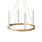 ferm LIVING Candlestick Circle, Ø 38 cm, polished, brass