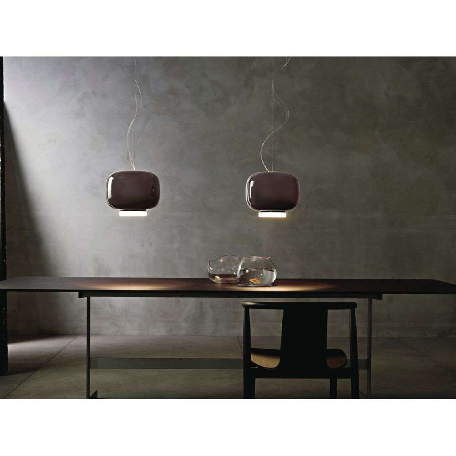 Chouchin 3 LED Lustră Pendul Dimmable Grey - Foscarini