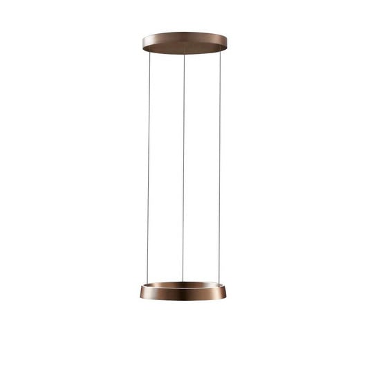 Edge Round LED-hänglampa, rosa, Ø40 cm, Smart - Light-Point
