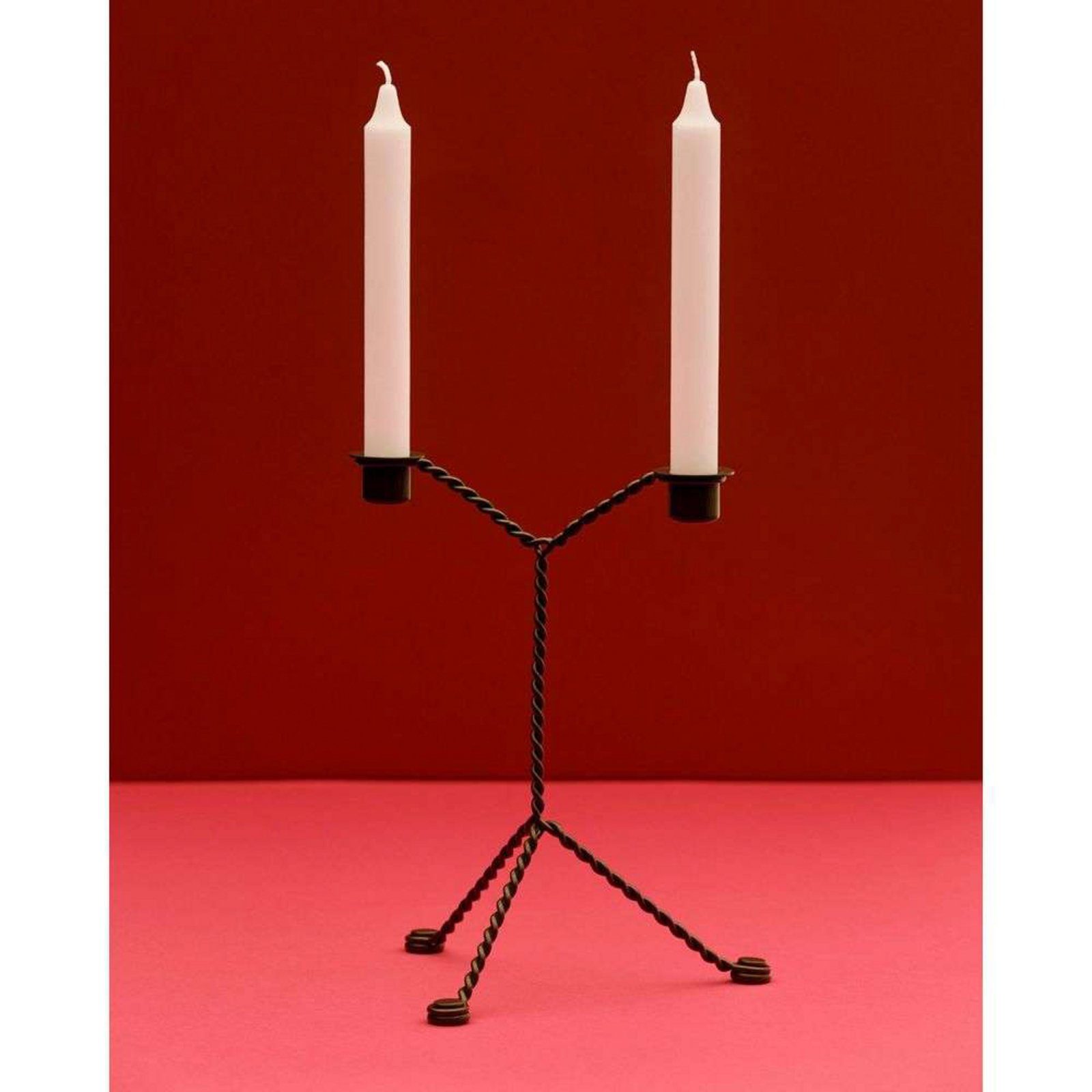 Wire Candleholder Green - Hay