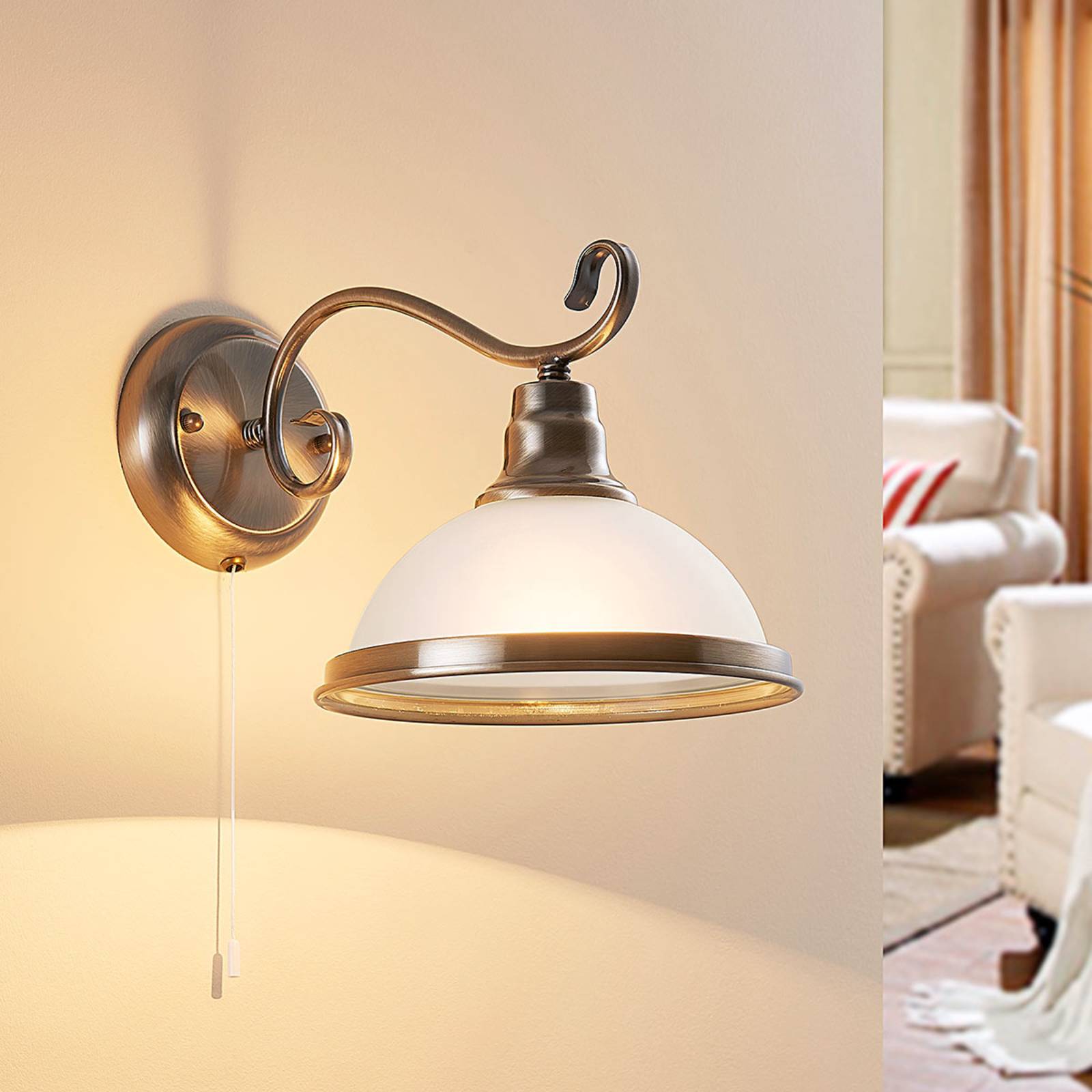 LINDBY Elegant vegglampe Frieda klassisk stil