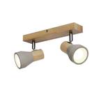 Filiz 2 Stropna lampa Concrete/Drvo - Lindby