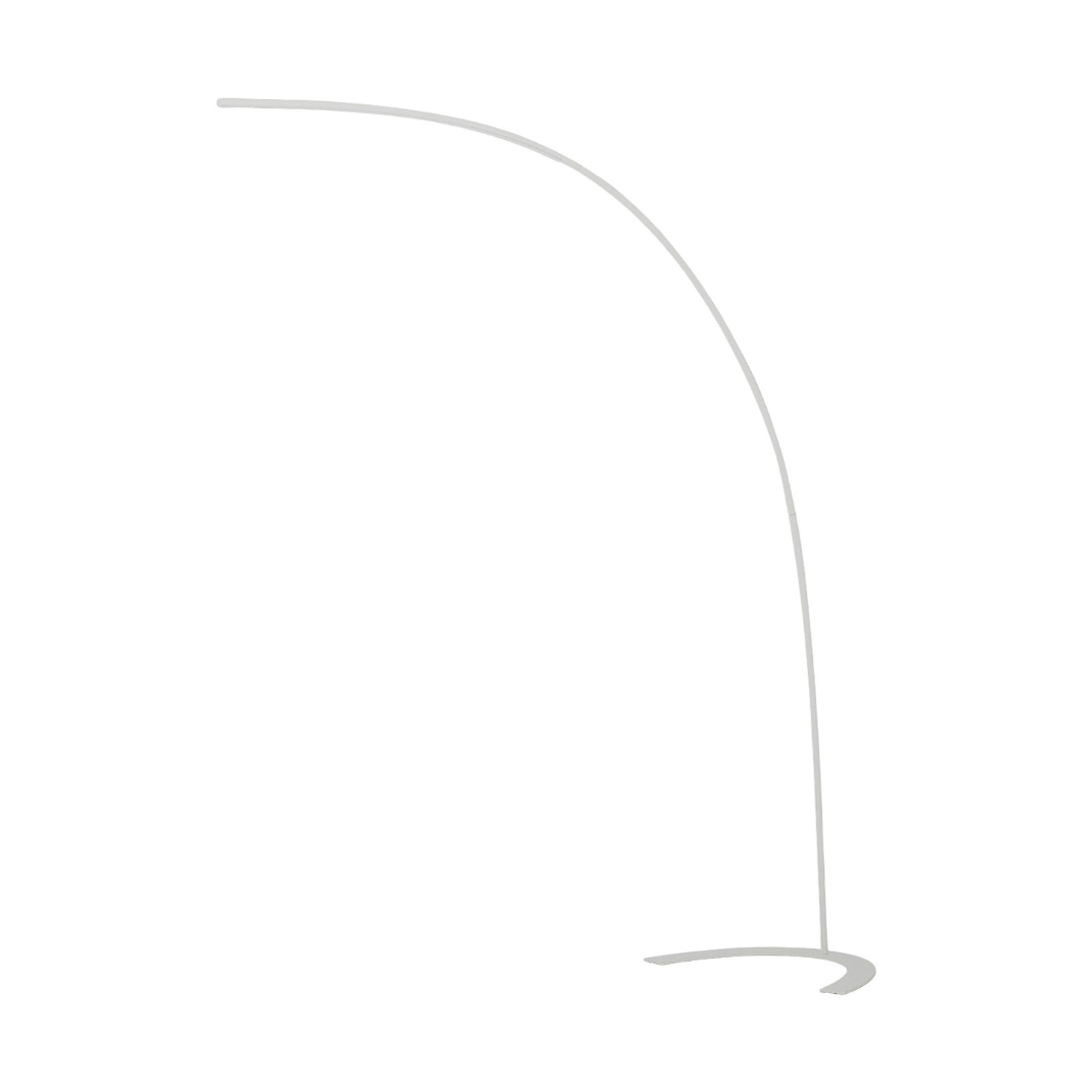 Lámpara LED de pie Danua minimalista, color blanco