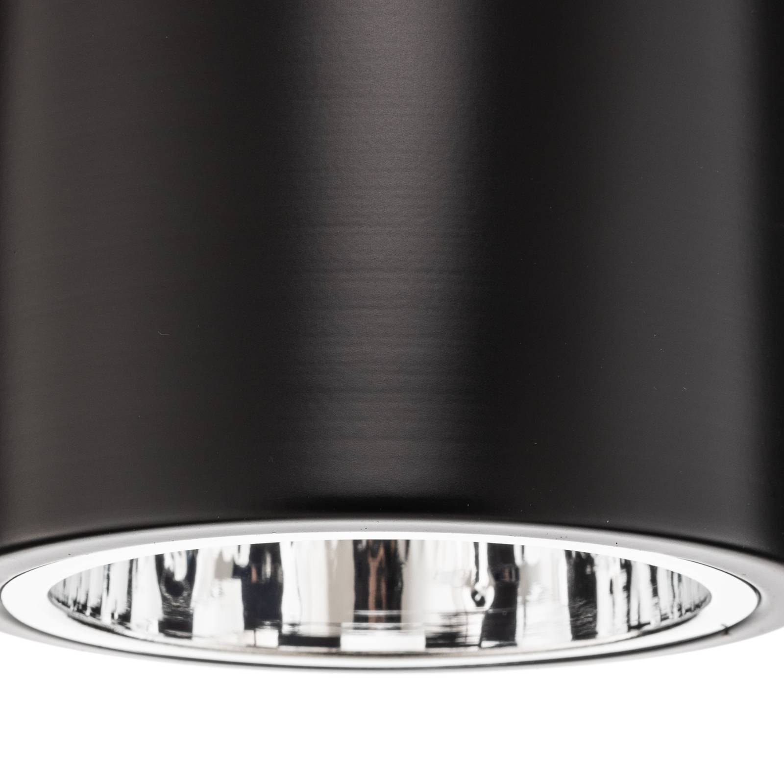 Luminex Takspotlight downlight rund i svart Ø 13,3 cm