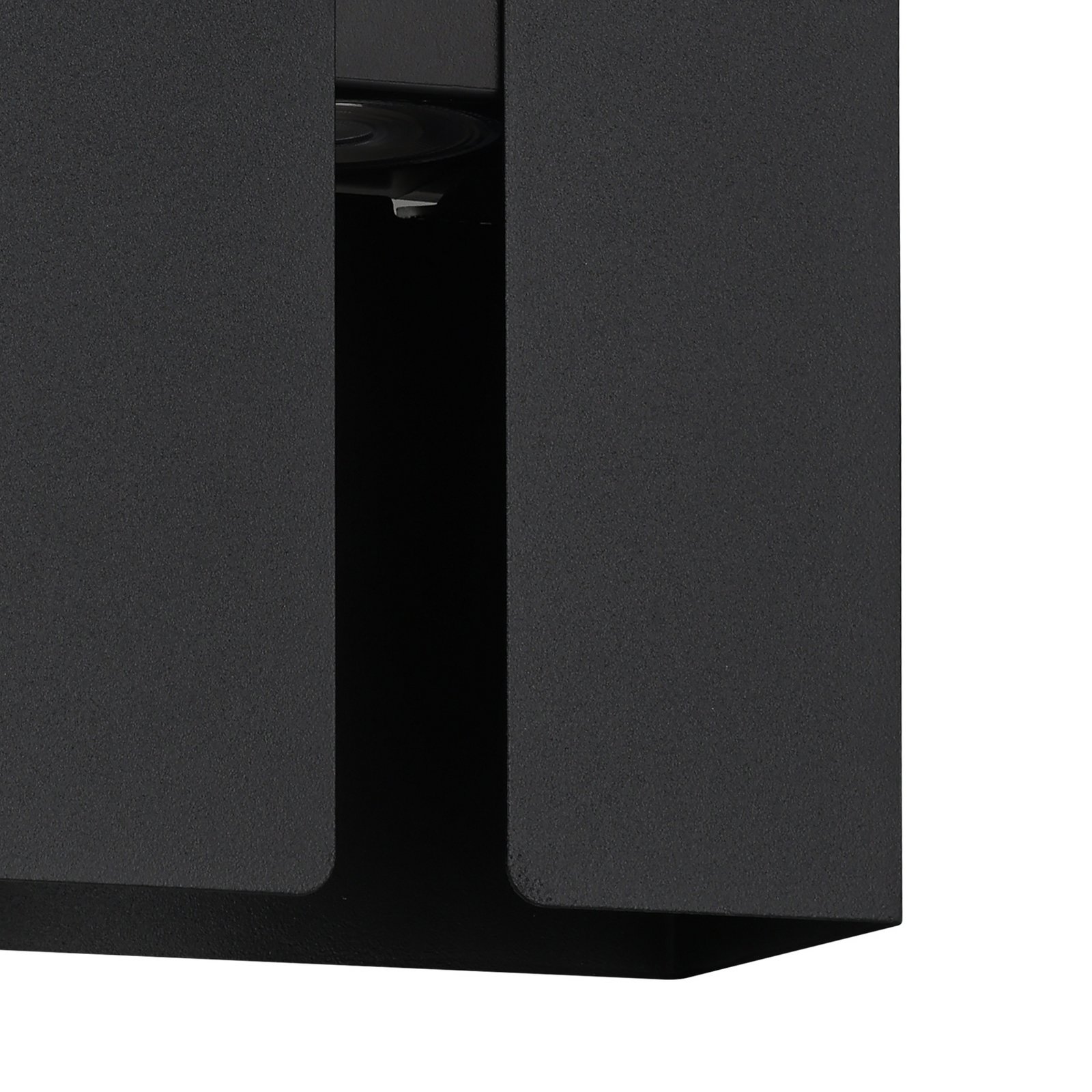 LED-Außenwandlampe Briscola, schwarz, Höhe 20 cm Metall, CCT