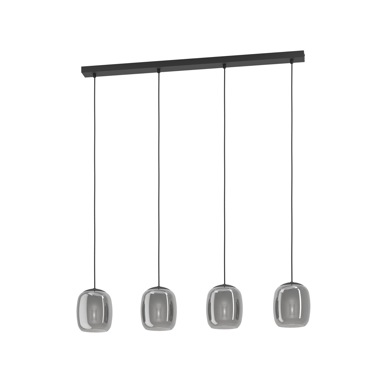 Ciampino hængelampe, sort, 4 lyskilder.