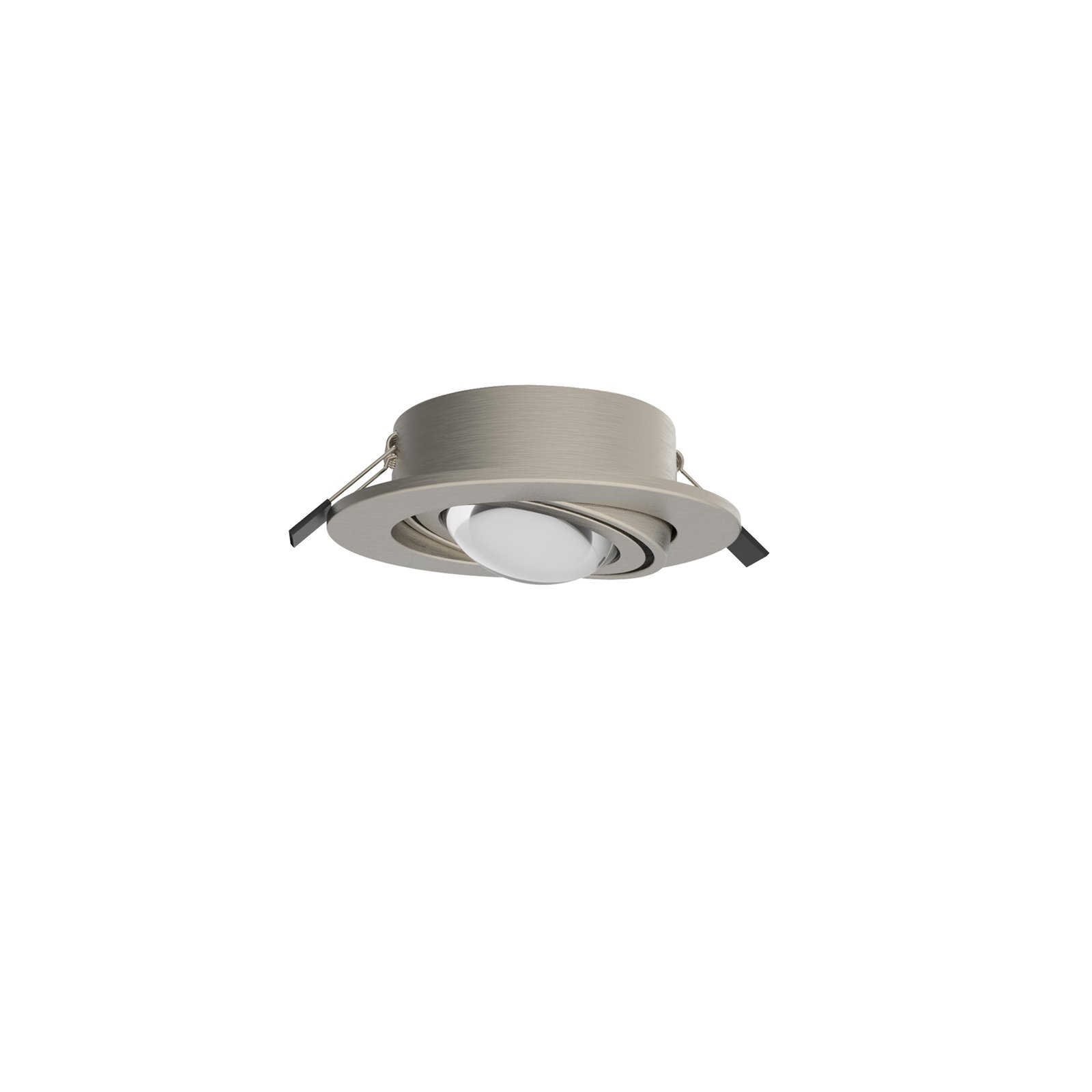 MEGATRON LED recessed spotlight Planex Powerlens, 4.8 W, nickel