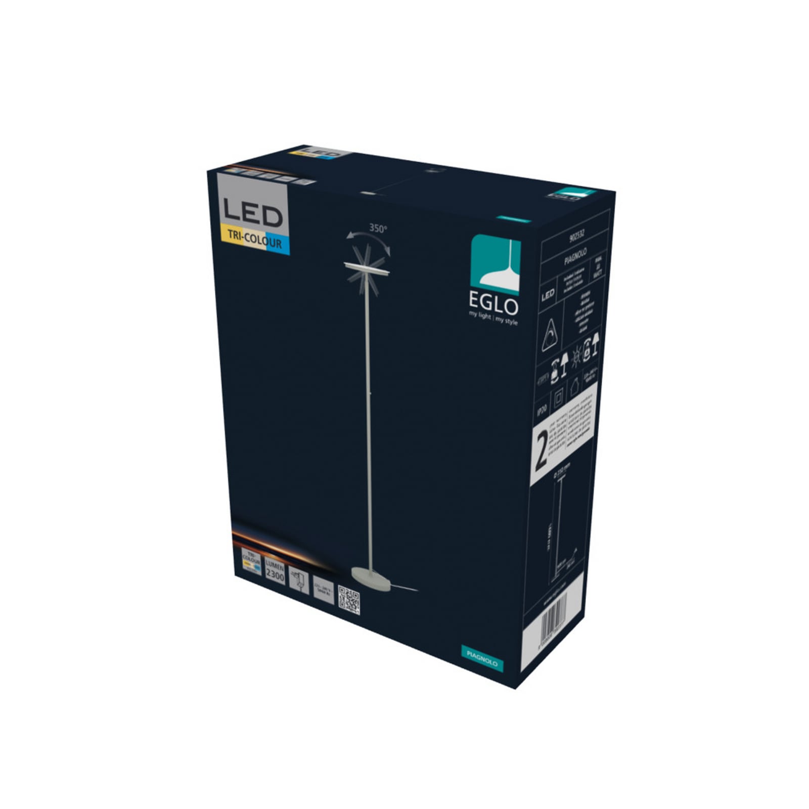 EGLO PIAGNOLO LED podna lampa, bež, visina 168 cm, CCT EGLO PIAGNOLO LED podna lampa, bež, visina 168 cm, CCT