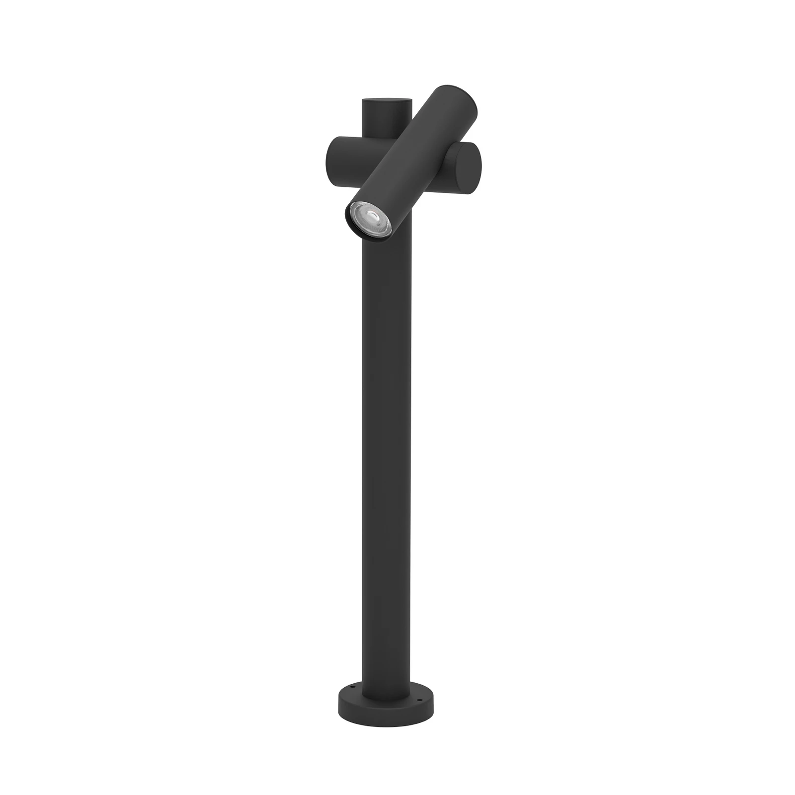 LED-Wegelampe Fossignano, Höhe 70 cm, schwarz, Metall 2-flg.