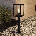 Lucande bolardo luminoso Ferda, 60 cm, gris grafito, IP44, E27