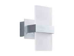 Yorick LED Aplique de Pared Satin White/Brushed Aluminium - Lindby