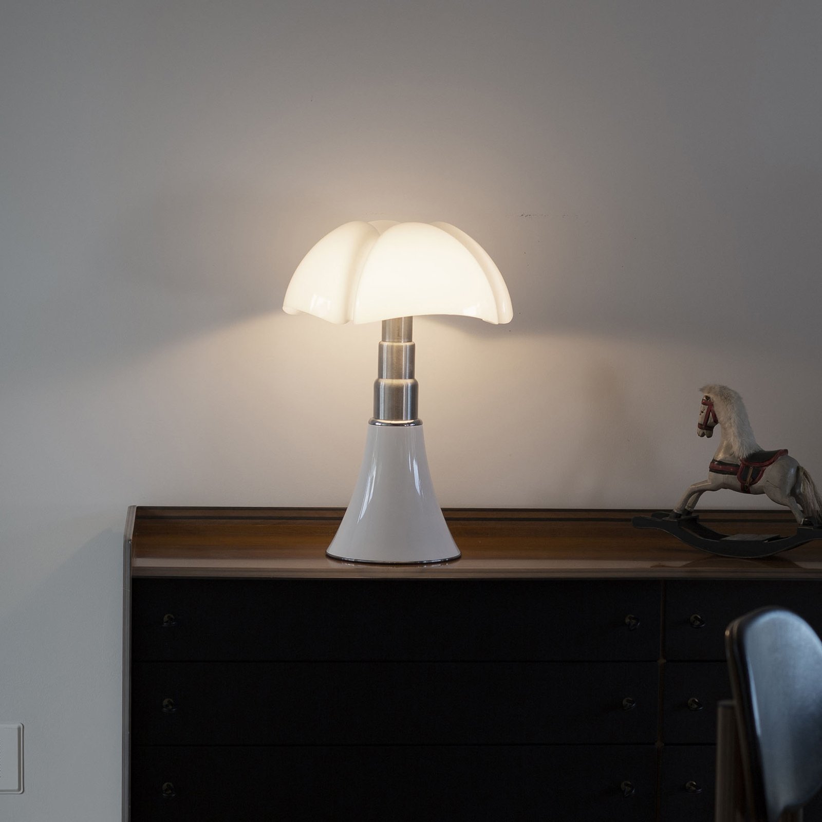 Pipistrello Med Tischlampe, Dimmer, weiß - Martinelli Luce