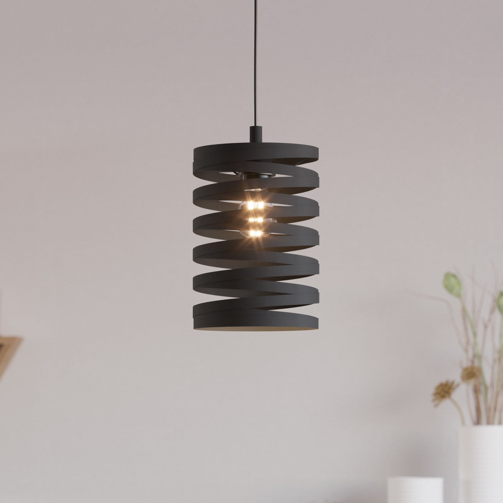 EGLO Cremella lampă suspendată Ø 18 cm negru oțel - Camera de zi / sufragerie - Modern - Metal
