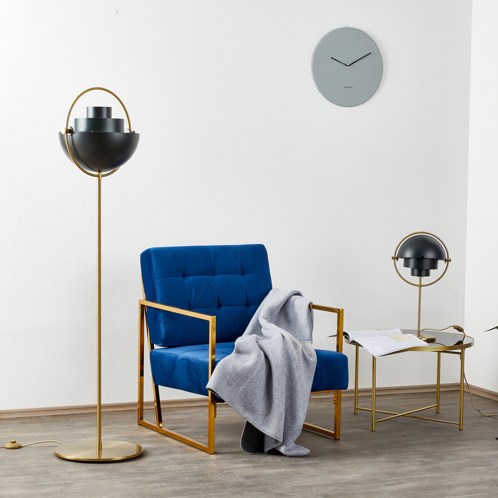 Multi-Lite Tischleuchte Brass/Black - GUBI