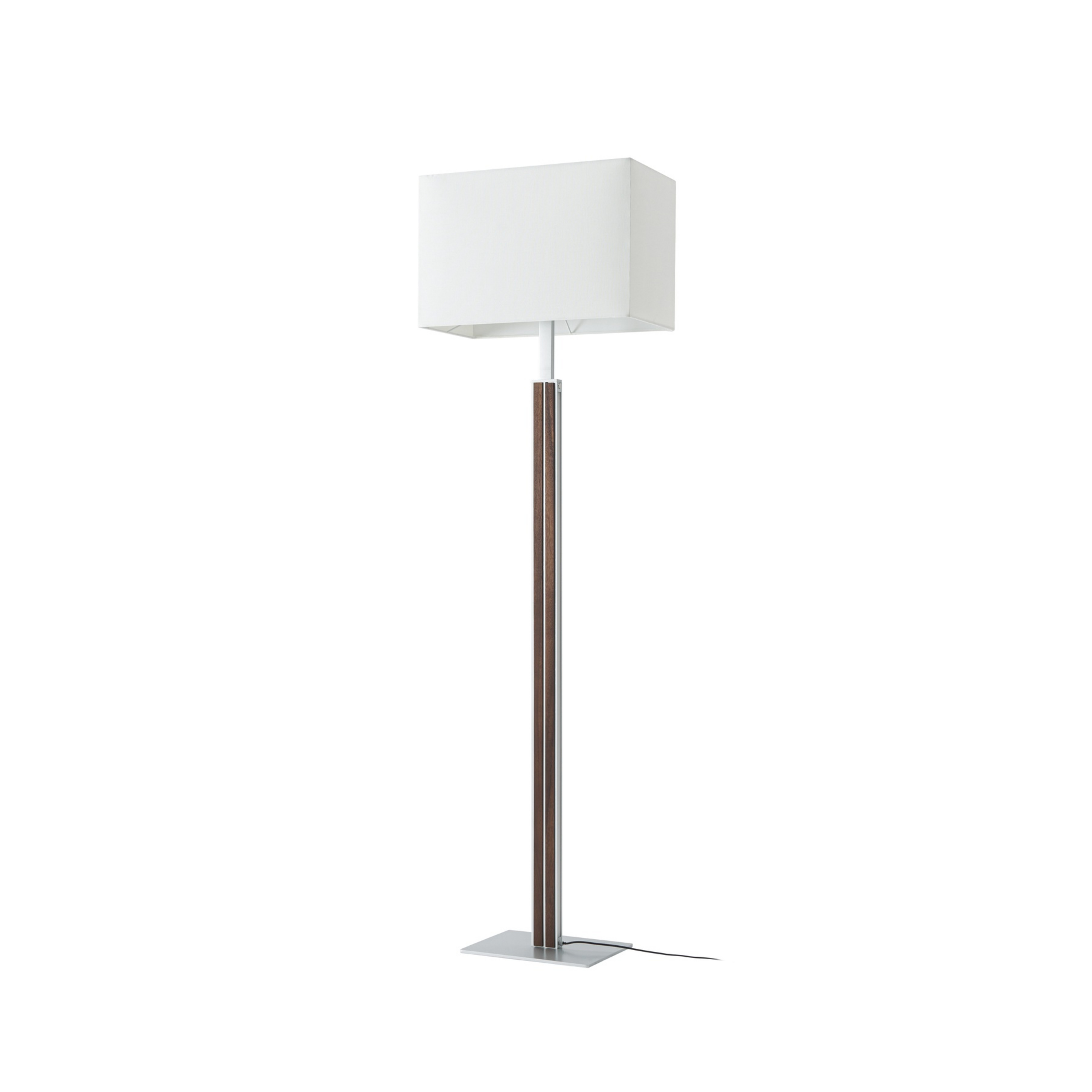 Lisene LED-lattiavalo, pähkinä/hopea/luonnonväri, 162 cm – Quitani