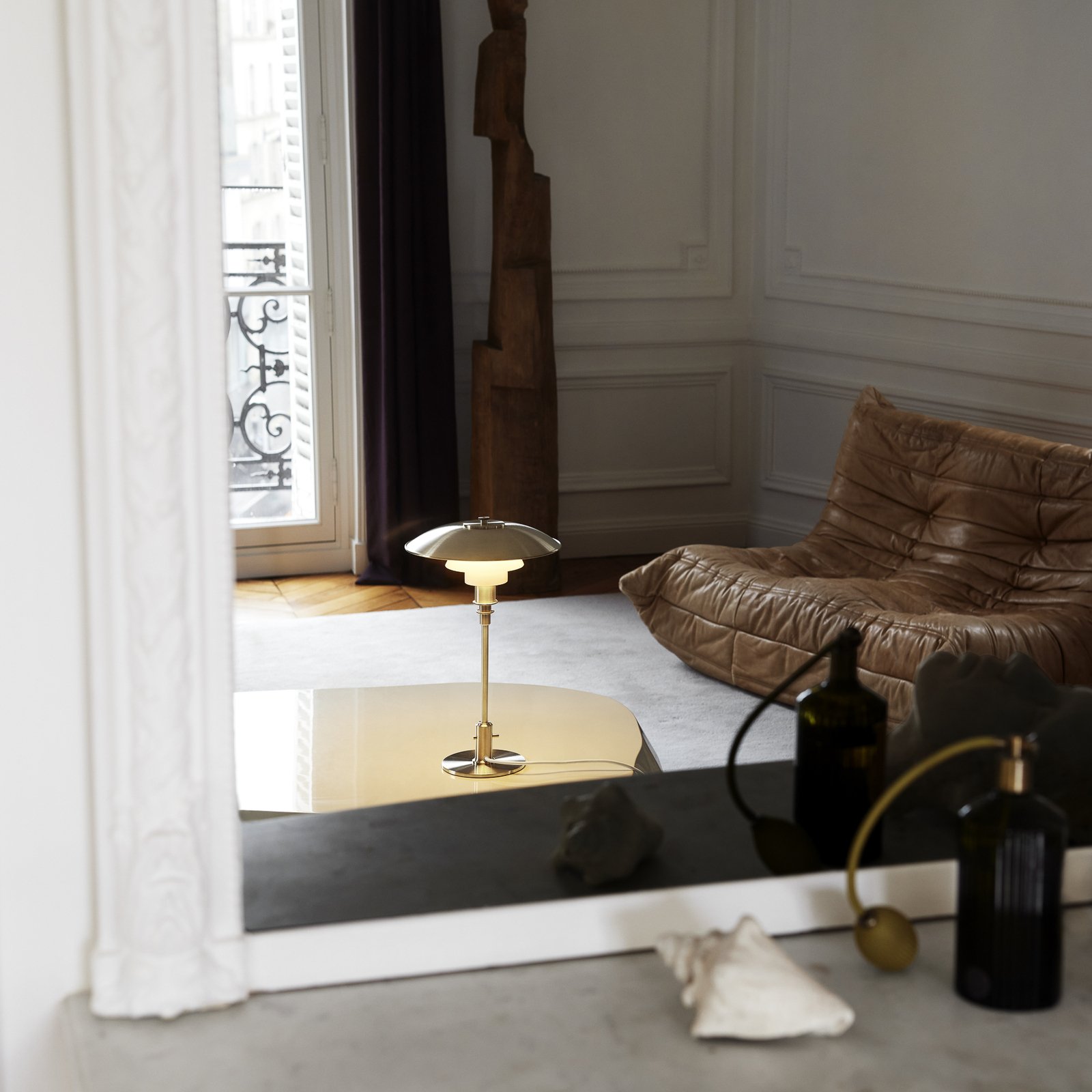 PH 3/2 Lampe de Table Limited Edition Brass/Opal - Louis Poulsen